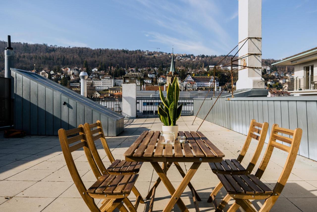Eigene Wohnung Im Stadtzentrum Mit Wunderschoener Dachterrasse Біль Екстер'єр фото